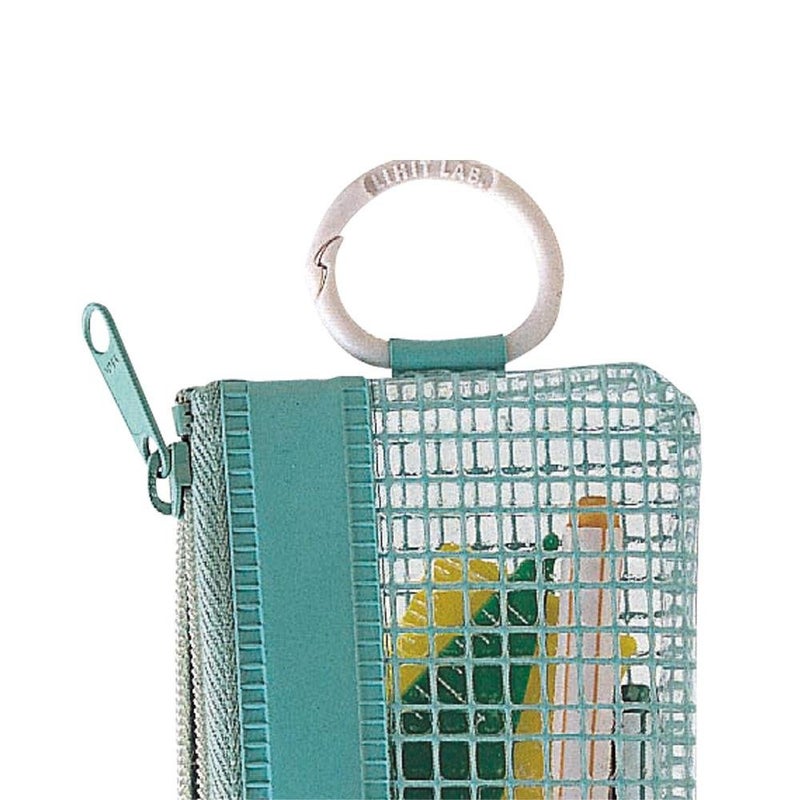 LIHITLAB LIHIT LAB. Mesh Pouch  16.6 x 11.3 inches  Charcoal (F247-Charcoal) - Image 3